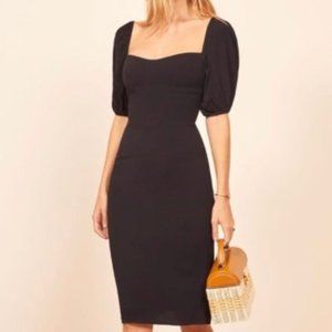 NWT Reformation Jan Dress in Black